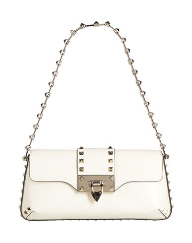 Valentino Garavani Woman Handbag Ivory Size - Leather In White