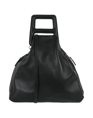 Shop Ambush A-handle Leather Shoulder Bag Woman Handbag Black Size - Calfskin