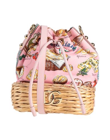 Dolce & Gabbana Woman Cross-body Bag Pink Size - Textile Fibers, Calfskin In Pink