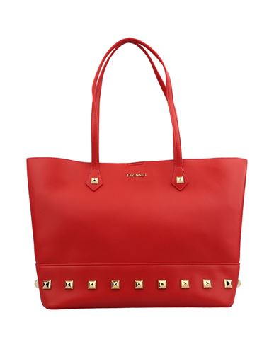 Shop Twinset Bag Woman Shoulder Bag Red Size - Polyurethane