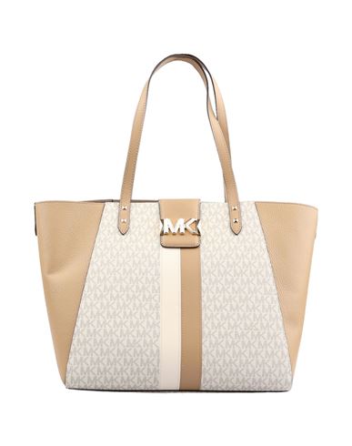 Shop Michael Kors Karlie Bag Woman Shoulder Bag White Size - Pvc - Polyvinyl Chloride