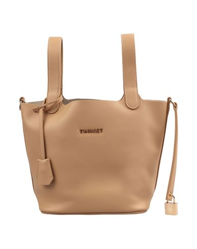 Shop Twinset Bag Woman Handbag Beige Size - Polyurethane