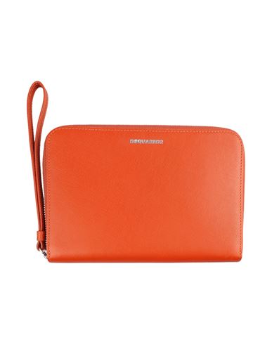 Shop Dsquared2 Leather Handbag Woman Handbag Orange Size - Leather