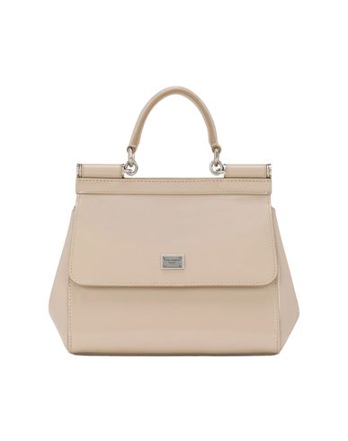 Dolce & Gabbana Kim Handbag Woman Handbag Beige Size - Leather In Pink