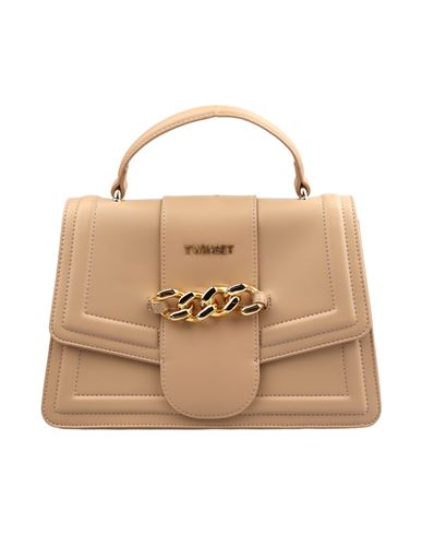 Shop Twinset Bag Woman Handbag Beige Size - Polyurethane