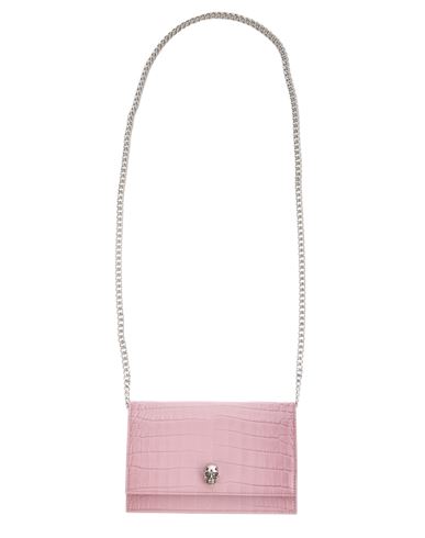 Shop Alexander Mcqueen Small Skull Bag Woman Cross-body Bag Pink Size - Leather