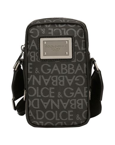 Dolce & Gabbana Bag Man Cross-body Bag Black Size - Other Fibres In Burgundy
