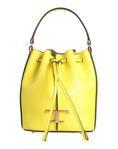 Tod's Woman Handbag Yellow Size - Leather In White