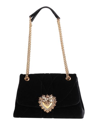 Shop Dolce & Gabbana Woman Shoulder Bag Black Size - Textile Fibers