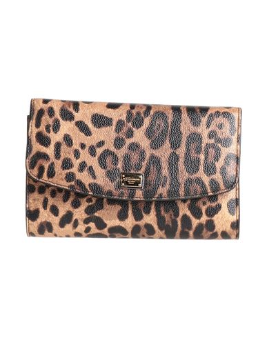 Dolce & Gabbana Woman Handbag Beige Size - Leather In Animal Print