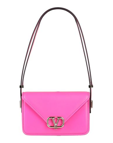 Valentino Garavani Woman Handbag Fuchsia Size - Soft Leather In Pink