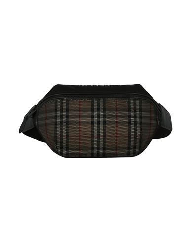 Shop Burberry Nova Check Printed Belt Bag Man Belt Bag Beige Size - Cotton, Polyester