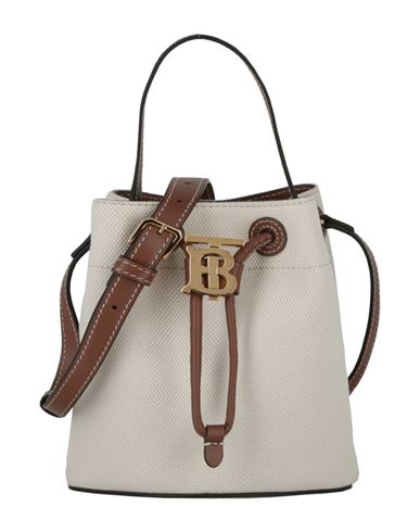 Shop Burberry 'tb' Cotton Bucket Bag Woman Handbag Brown Size - Cotton