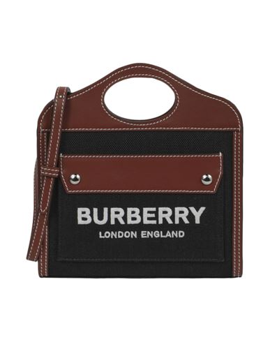 Shop Burberry Micro Canvas Pocket Bag Woman Cross-body Bag Multicolored Size - Polyamide, Cotton In Fantasy