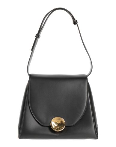 Jil Sander Woman Shoulder Bag Black Size - Calfskin In Black