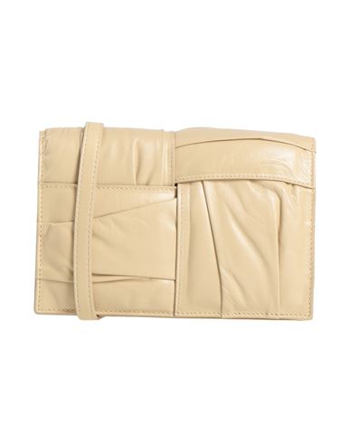Bottega Veneta Woman Cross-body Bag Beige Size - Leather In Neutral