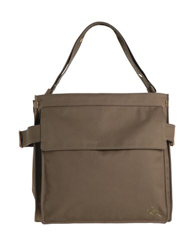 Burberry Man Shoulder Bag Military Green Size - Polyester, Cotton