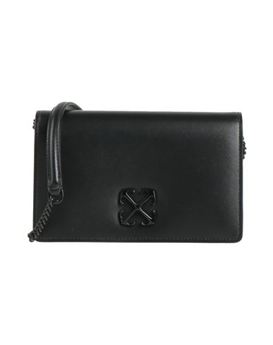 Off-white Woman Cross-body Bag Black Size - Leather In Black