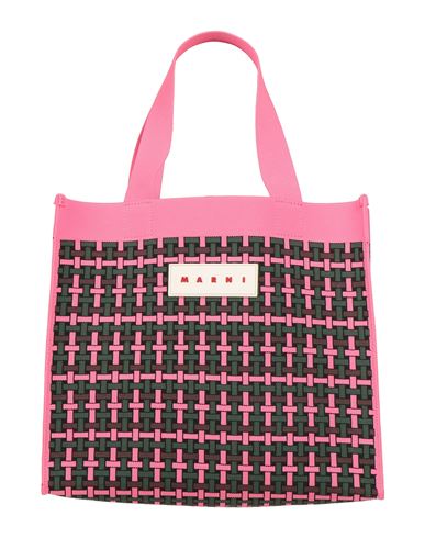 Marni Woman Handbag Fuchsia Size - Polyester, Brass, Copper, Metal, Polyurethane In Pink