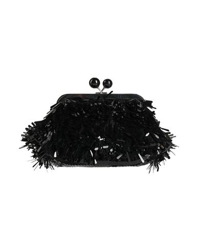 Weekend Max Mara Woman Handbag Black Size - Polyester, Polyethylene In Burgundy