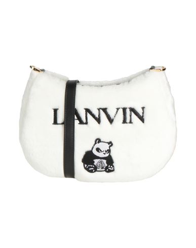 Lanvin Woman Cross-body Bag White Size - Acrylic, Brass, Calfskin