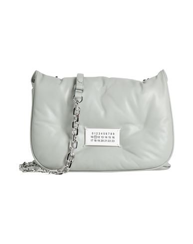 Maison Margiela Woman Cross-body Bag Sky Blue Size - Ovine Leather, Zinc, Aluminum, Copper In Blue