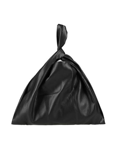 Shop Nanushka Woman Handbag Black Size - Polyurethane, Recycled Polyester