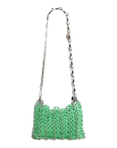 Shop Rabanne Woman Shoulder Bag Light Green Size - Metal