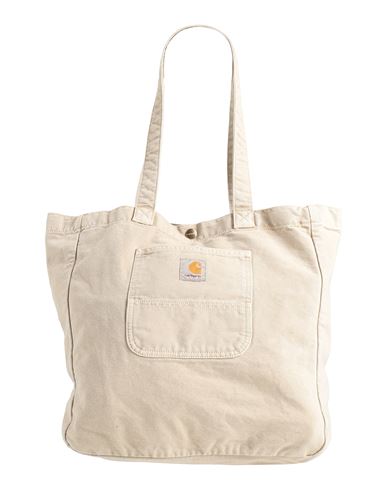 Carhartt Woman Shoulder Bag Beige Size - Organic Cotton In Neutral