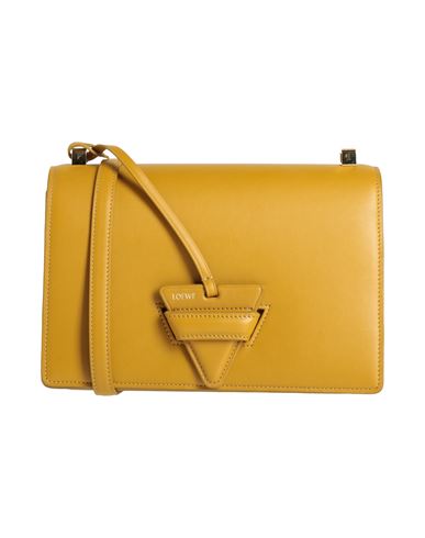 Loewe Woman Cross-body Bag Mustard Size - Leather In Yellow