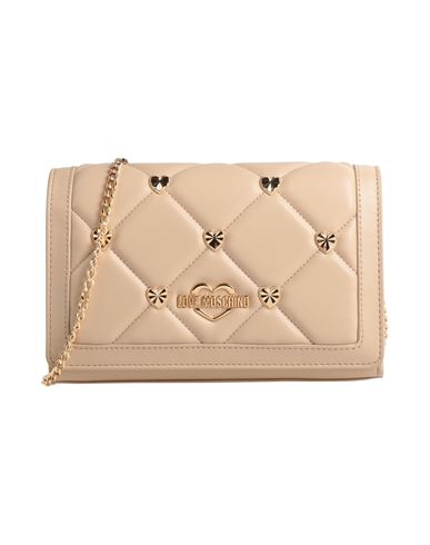 Love Moschino Woman Cross-body Bag Beige Size - Recycled Polyurethane In Beige