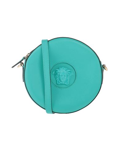 VERSACE VERSACE WOMAN CROSS-BODY BAG EMERALD GREEN SIZE - CALFSKIN 