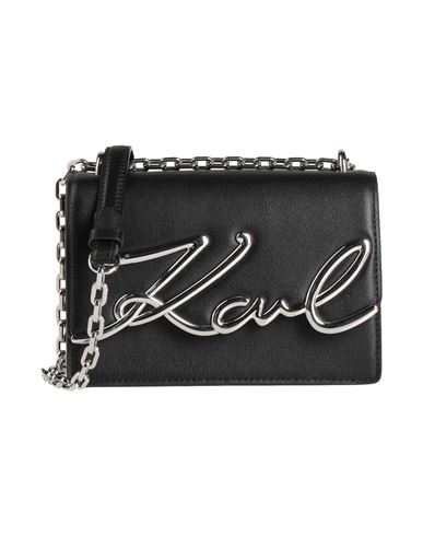 Karl Lagerfeld Woman Cross-body Bag Black Size - Cowhide In Black