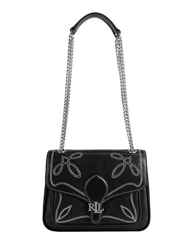 Ralph Lauren Stitched Bradley Small Leather Convertible Bag In Black
