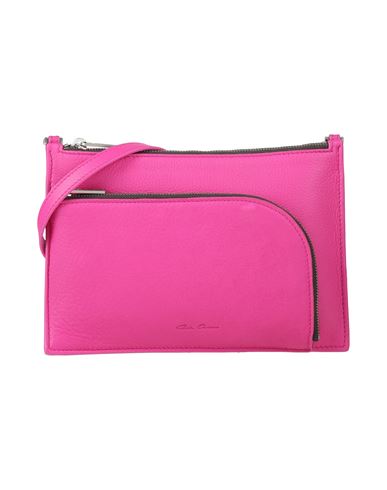 Rick Owens Man Cross-body Bag Fuchsia Size - Cow Leather In Pink