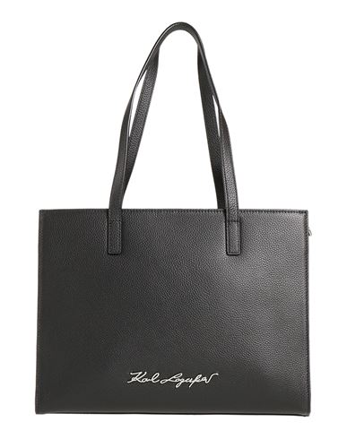 Karl Lagerfeld Woman Handbag Black Size - Cow Leather In Black