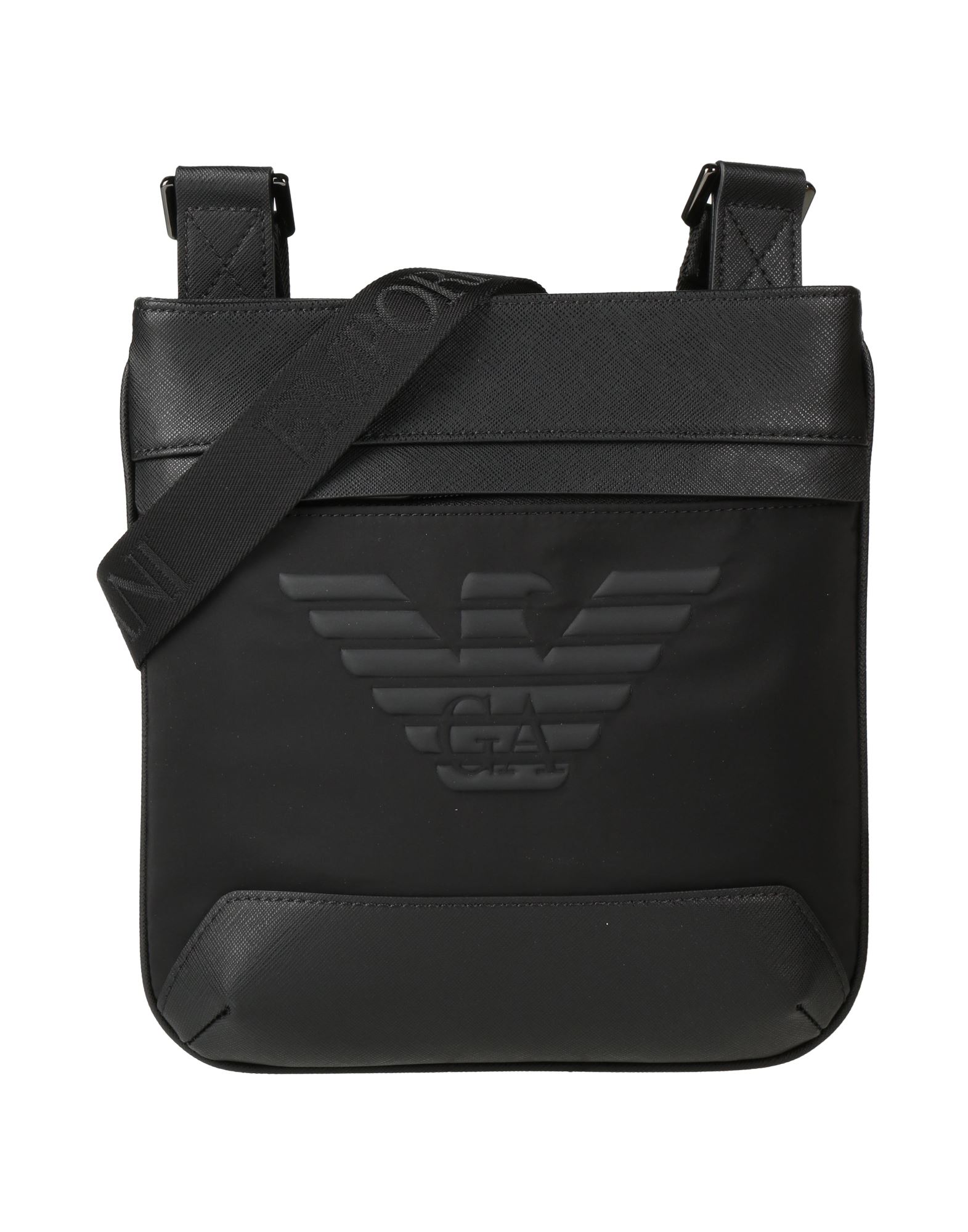 美品】エンポリオアルマーニ メッセンジャーバッグ ロゴ 型押し
