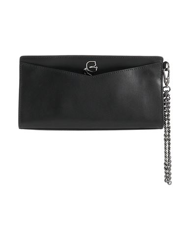 Karl Lagerfeld Woman Handbag Black Size - Cow Leather In Black