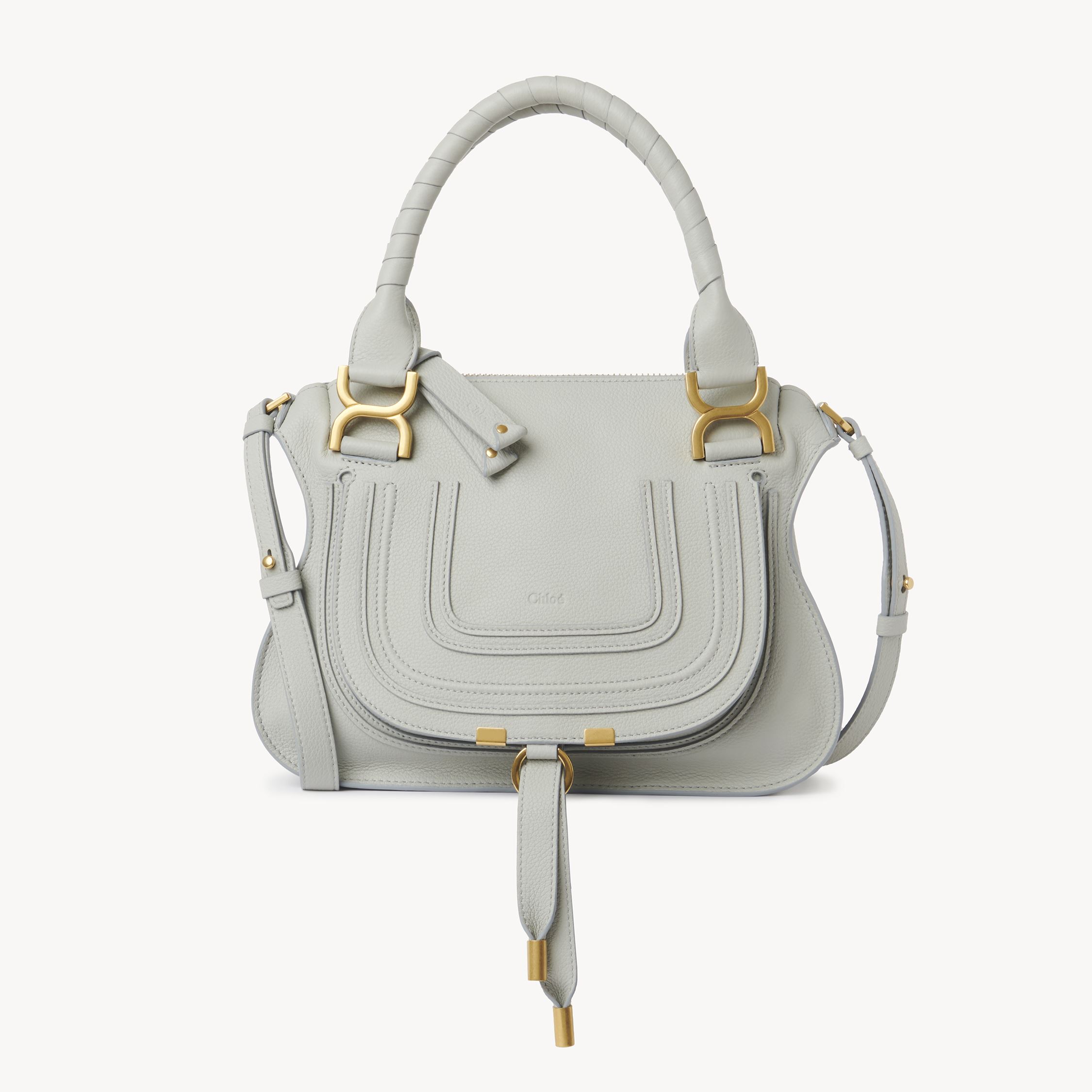 Chloé Small Marcie Top-handle Bag In Blue