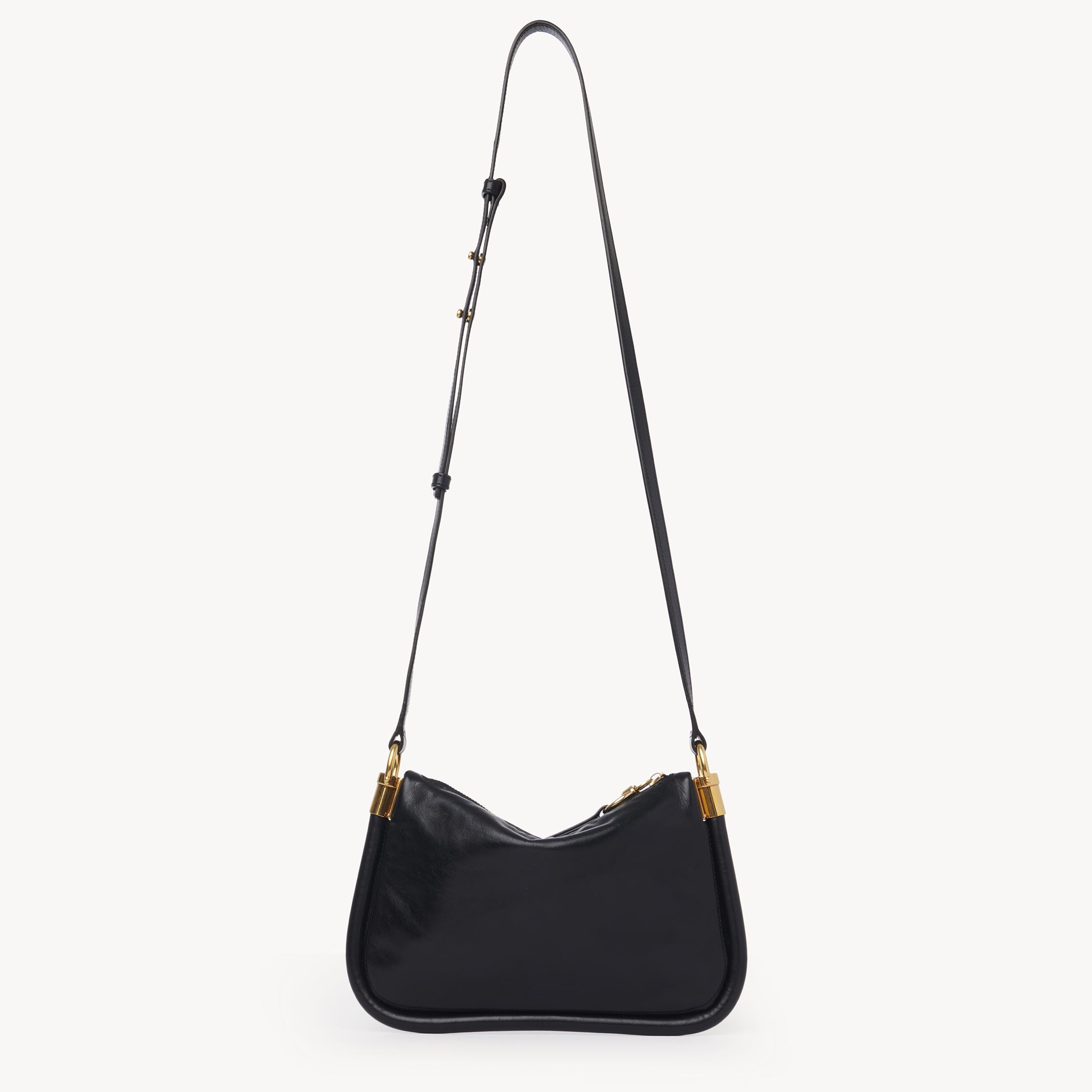 Chloé Mini Sac Bandoulière Paraty 24 En Cuir Brillant Femme Noir Taille Onesize 100% Bos Taurus, Farmed, C In Black