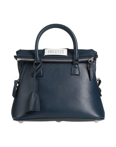 Maison Margiela Woman Handbag Midnight Blue Size - Goat Skin, Cow Leather, Brass, Zinc, Aluminum