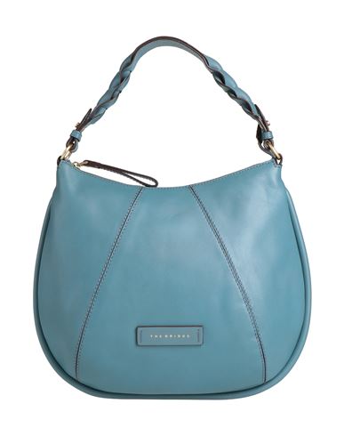 The Bridge Woman Handbag Light Blue Size - Vegetable-tanned Leather