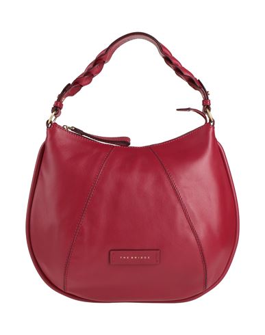 The Bridge Woman Handbag Garnet Size - Vegetable-tanned Leather In Red