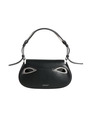 Off-white Clam Leather Bag In Black