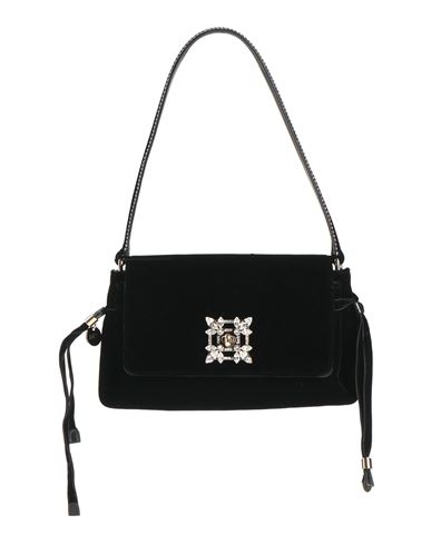 Roger Vivier Woman Handbag Black Size - Textile Fibers In Black