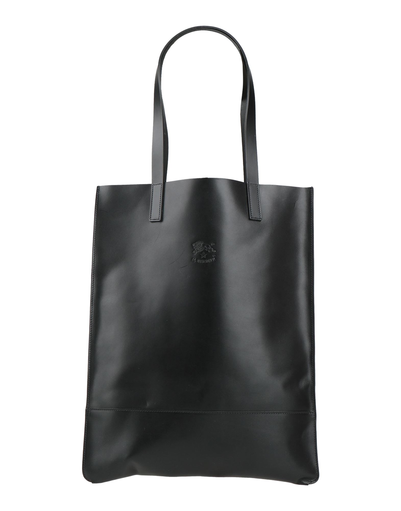 IL BISONTE 無地 座っ ハンドバッグ