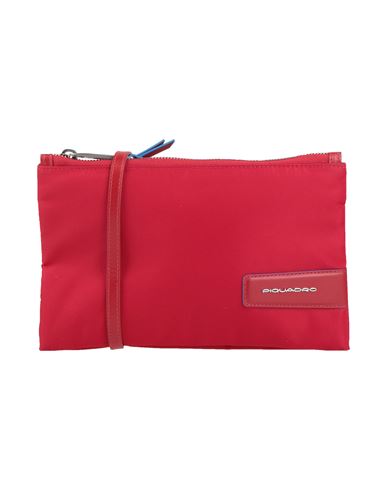 Piquadro Woman Cross-body Bag Red Size - Textile Fibers, Leather In Red