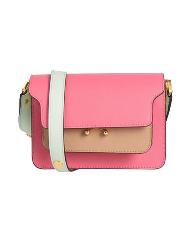 Marni Woman Cross-body Bag Pink Size - Calfskin, Brass In Pink