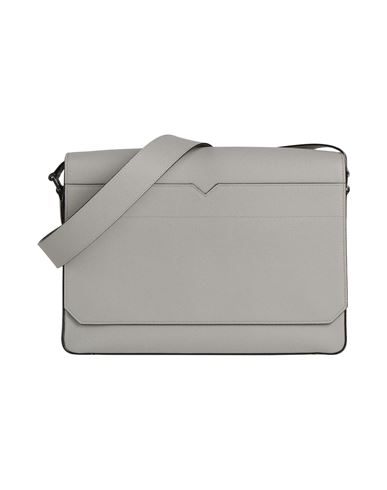 Valextra Man Cross-body Bag Light Blue Size - Calfskin