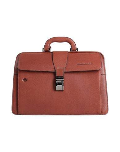 Piquadro Man Handbag Brown Size - Leather In Brown